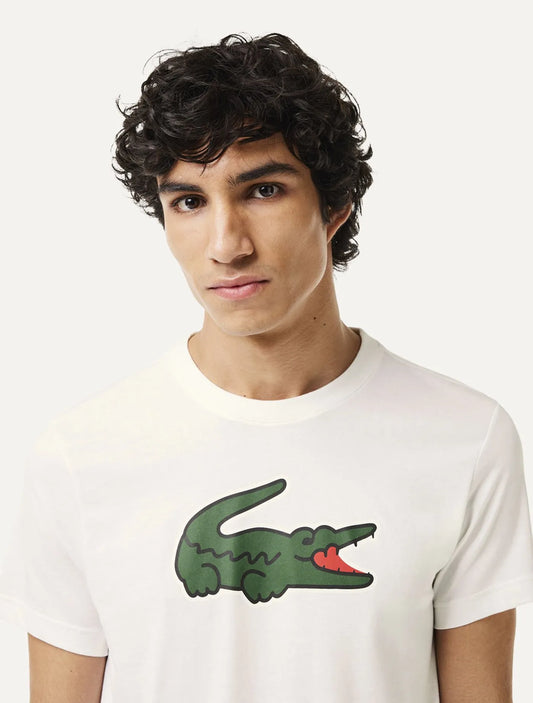 Camiseta Regular Sport Dry con Estampado de Cocodrilo